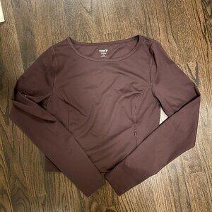 women's old navy long-sleeve workout top